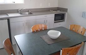 1-bedroom family dining and kitchen